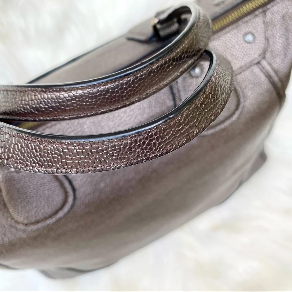 Coach ✨ Mickie Caviar Grain Leather Satchel